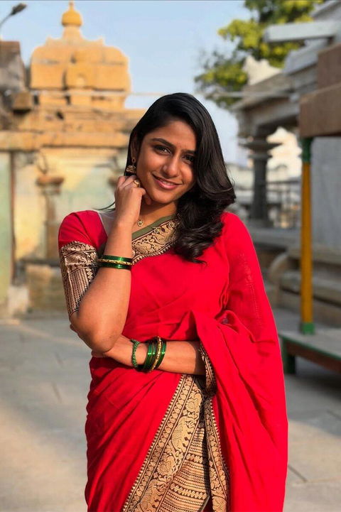 Red Handloom Narayanpet Cotton Saree