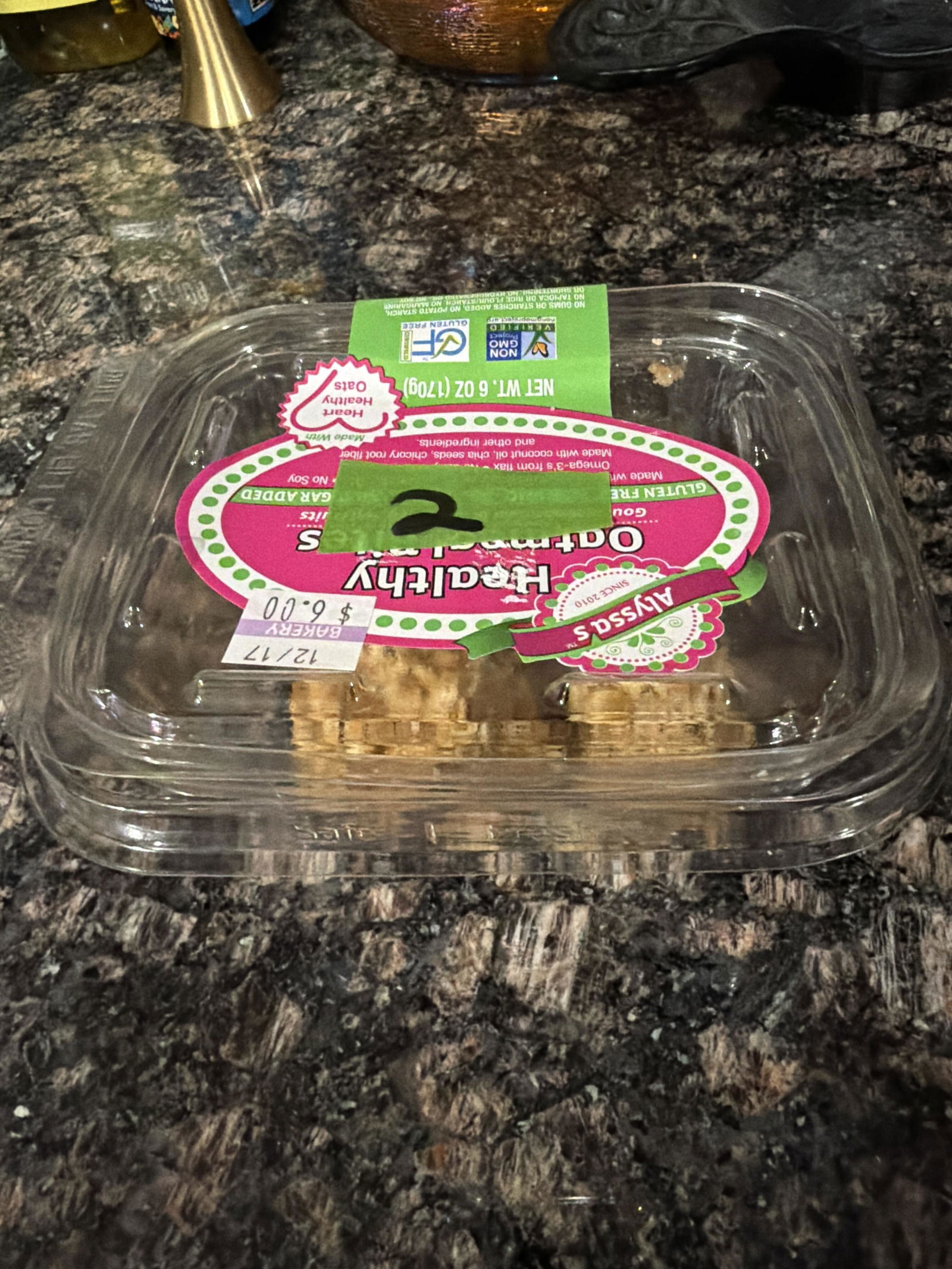 Healthy Vegan Oatmeal Bites (4-Pack) – Alyssa's Cookies