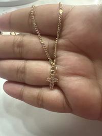 Pretty in Pink Cross Necklace