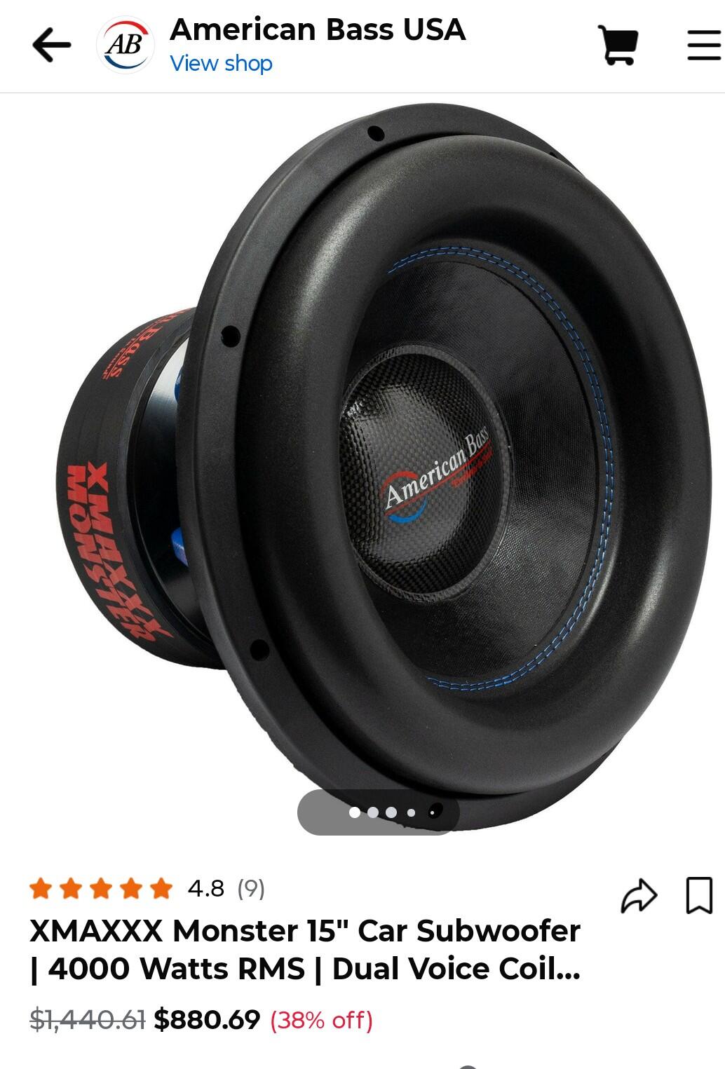American Bass XMAXXX Monster 15