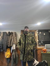 Issued Romanian M1990 Leaf Camouflage Parka w/Liner