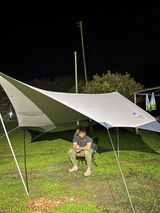 Naturehike UPF50+ Hexagon Tarp With 2 Poles