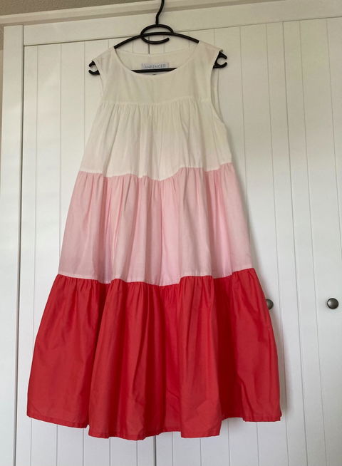 Stufenkleid Koralle