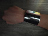 Silver leather cuff made in Italy | Bangkok XL