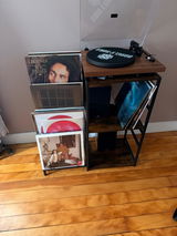 Angels Horn H00501 Hi-Fi Bluetooth Turntable with Stereo Bookshelf Speakers