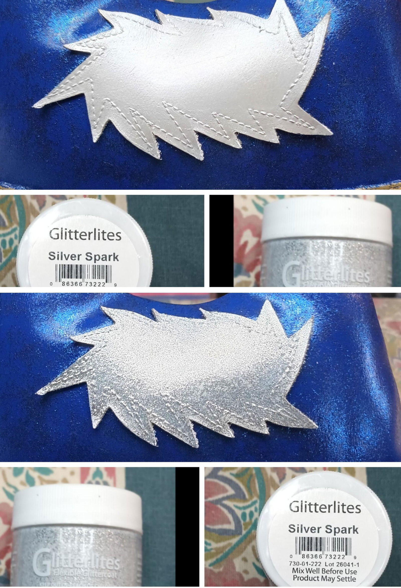 Shop Angelus Glitterlites - Silver Spark | Glitter Shoe Paint