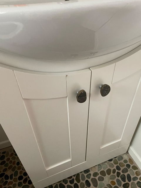Sliced Stone Cabinet Knob - Forest Floor Collection