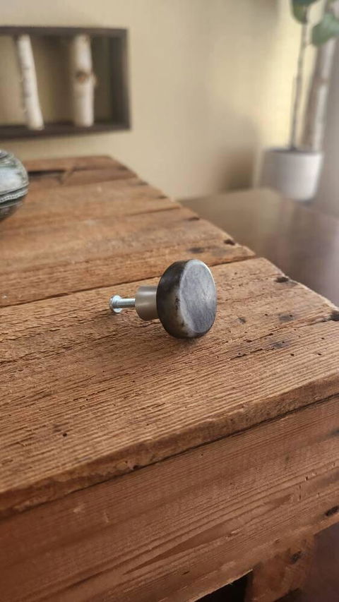 Round Stone Cabinet Knob - Rock Rounds - All Colors