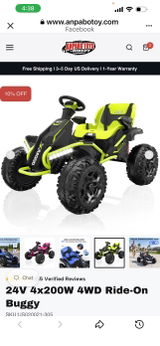 24V 4x200W 4WD Ride-On Buggy