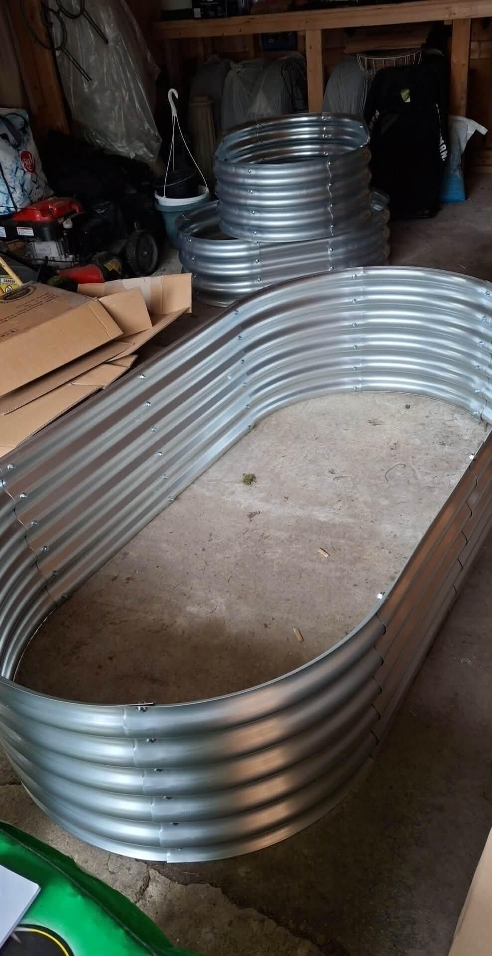 17" Tall Galvanized Raised Garden Bed Kit - 63"x31.5"