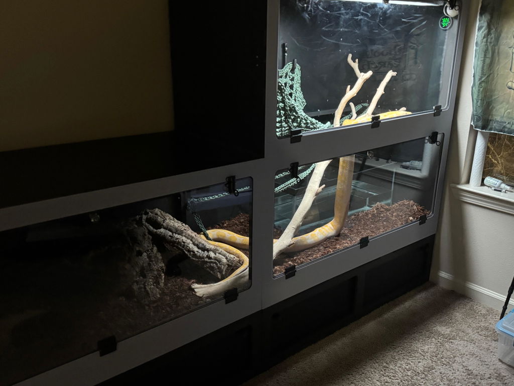 Reptile Enclosure Stand with Storage - Or - Stacking Spacer for Screen Top