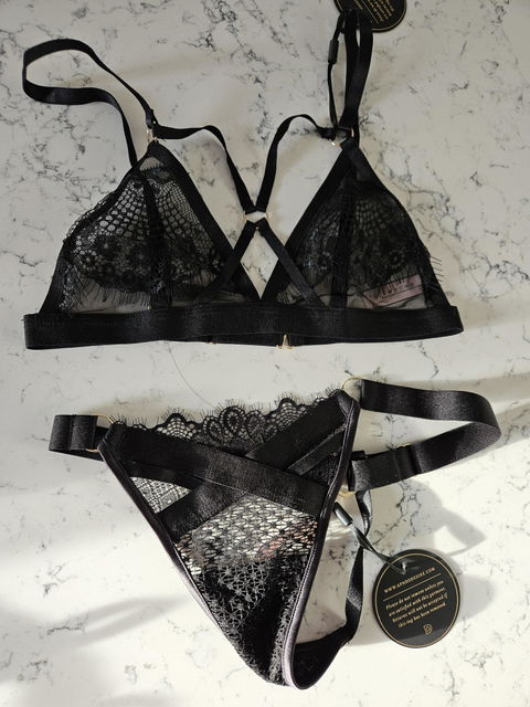Calliope Eyelash Lace Sexy See Through Bralette