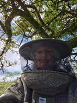 Green 3 layer round hat jacket