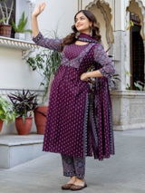 ADIDAS | FESTIVAL SPECIAL DESIGNER HEAVY EMBROIDERY SEQUENCE WORK TOP PENT WITH DUPATTA SET