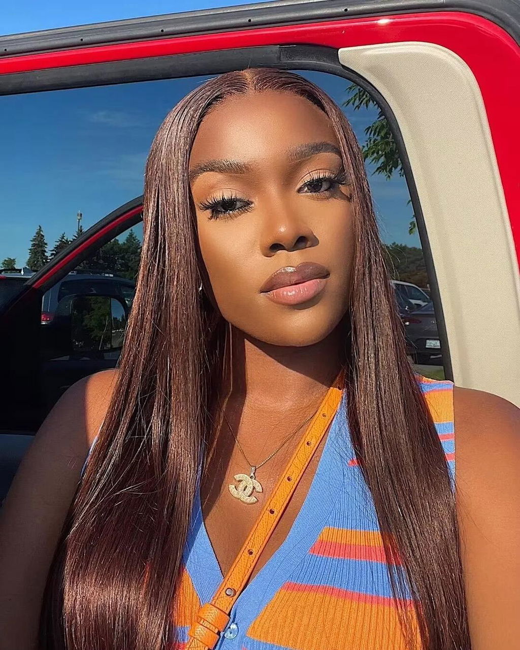 Arabella 6x5 invisible knots Glueless Chocolate Brown Wig Straight Wig Pre-cut Lace Beginner Friendly