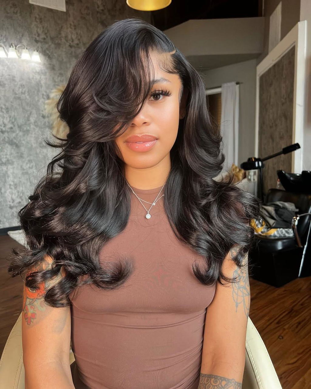 Arabella 6x5/13x4 Lace Glueless Loose Body Wave Wig Pre-cut Lace Natural Black Beginner Friendly