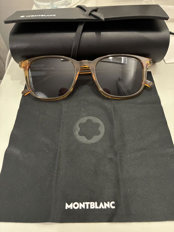 Montblanc sunglasses with case and cloth