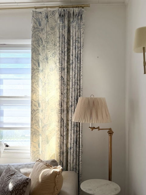 Remy Printed Bird Pattern Curtains