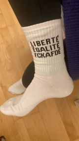 FCKAFDÉ Statement Socken - white