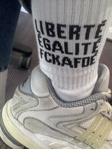 FCKAFDÉ Statement Socken - white