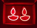 Wireless Neon Diya - Set of 2