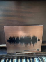 8th Bronze Anniversary Gift Song Sound Wave Art