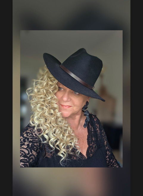 26" Long Curled Headband Crown
