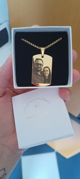 Collana Ciondolo Targhetta Personalizzata