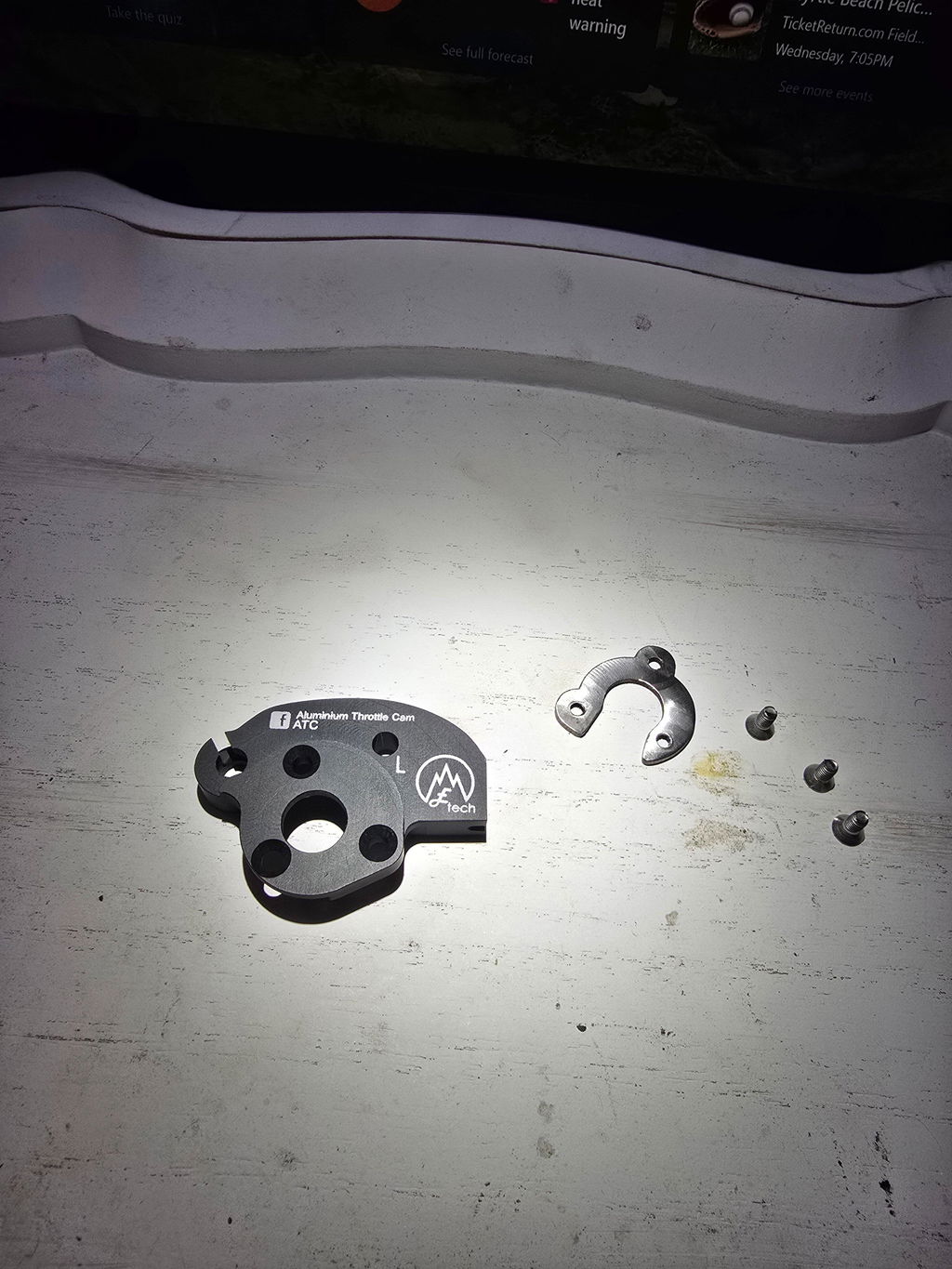 Aluminium Pulley Repair Kit for throttle bodies of BMW R 1200 GS/GS adventure RT RT-P ST R HP2 RnineT