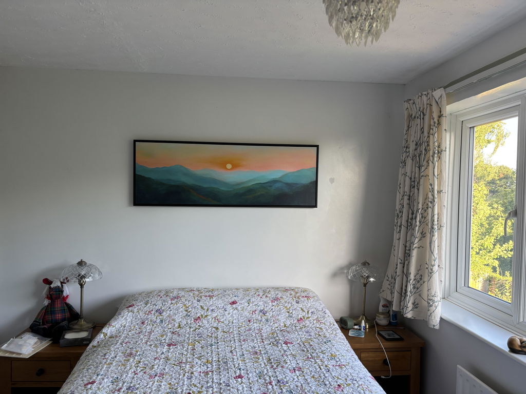Abstract Sunrise Panoramic Above Bed Wall Decor Large Pictures
