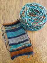 Rusty Hull Hand Dyed Yarn - 60% SuperWash Merino, 20% Silk, 20% Yak Sock Skein