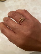 18K Gold Nail Ring