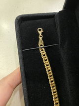 18K Gold Cuban Chain Bracelet