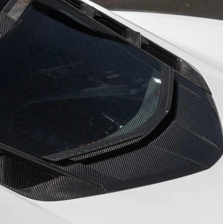 Corvette C8 Coupe – Carbon Fiber Rear Window Lower Trim Cover