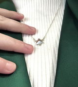 Hidden Star - Kinetic Star of David Necklace in 14k Gold