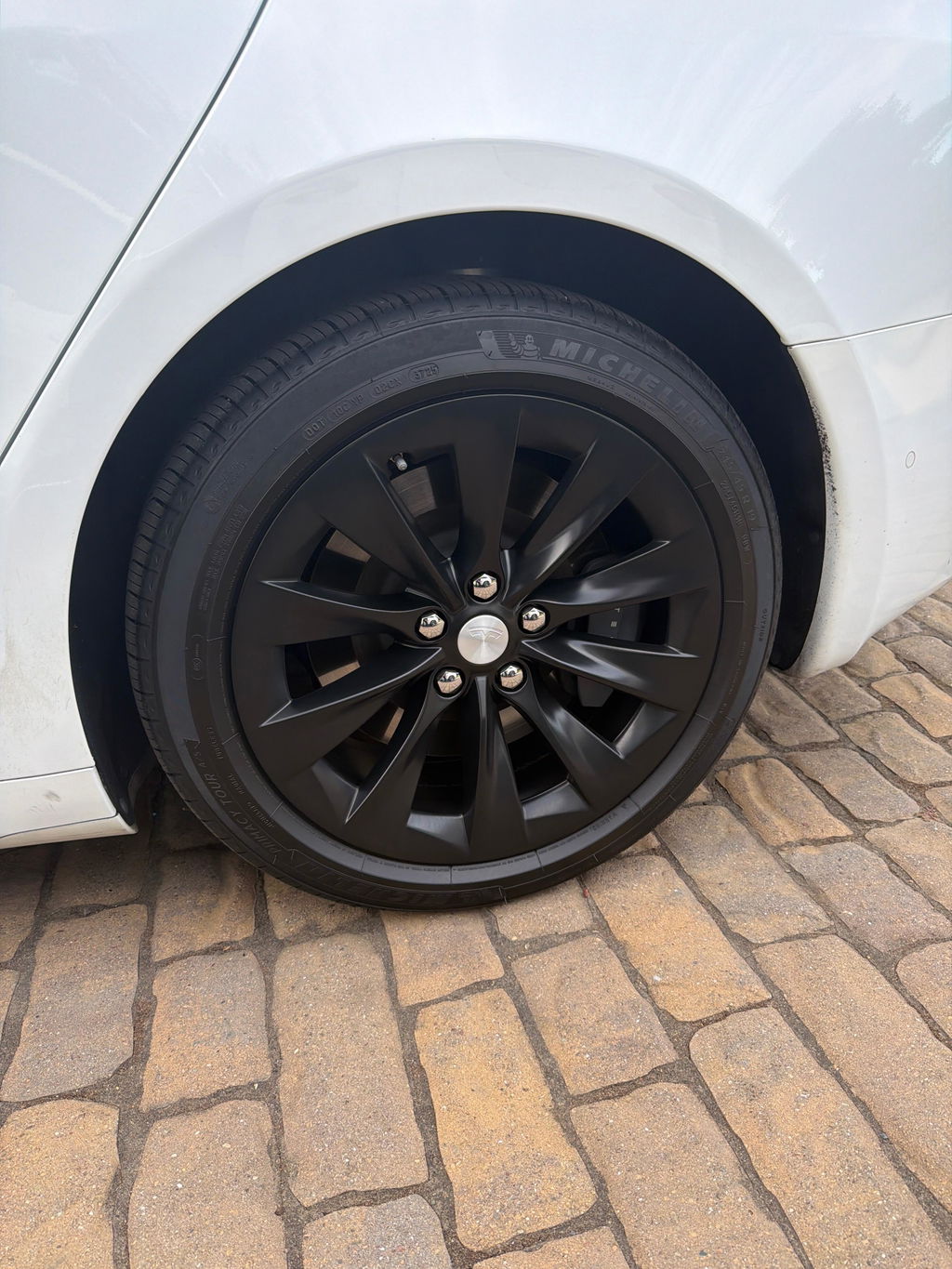 2018 Tesla Model S 19" OEM Wheel Rim Slipstream Black W97755B