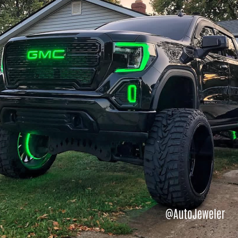 RGBW GMC LED Illuminated Grille Logo For GMC Sierra (2007-2018)