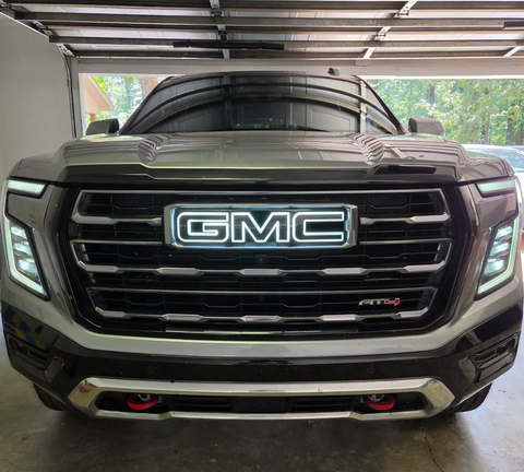 2019–2027 GMC White & Amber Illuminated Grille Emblem – Sierra, Sierra HD, Canyon, Yukon