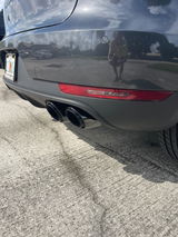 3-Layer Black Exhaust Tips for 2019-2026 Porsche Macan 2.0L Base