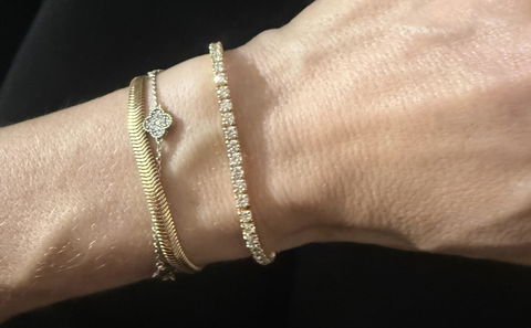 Classic 4 Prong Lab Grown Diamond Tennis Bracelet