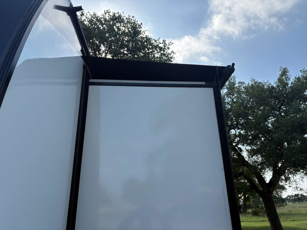 AWNLUX RV Slide Topper Awning - Black & White