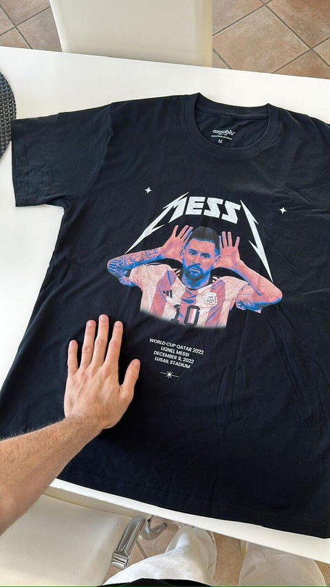 MESSI - WORLD CUP QATAR 2022 BLACK COLLECTION TEE