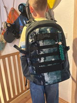 Skate Forest Rucksack-Set 3tlg: Rucksack, Federmäppchen, Sporttasche
