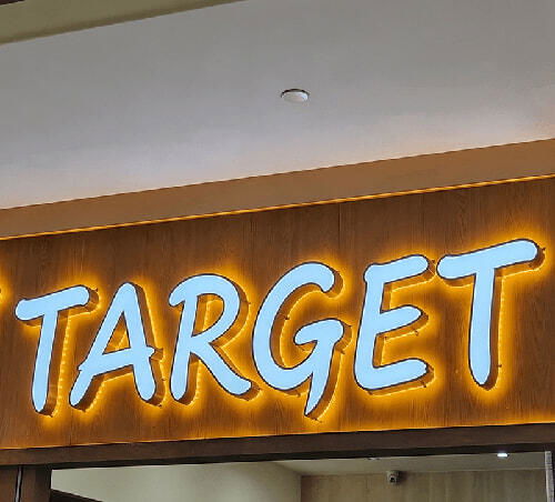 Custom Stainless Steel Logo Sign Illuminated Logo Signage Backlit Brushed Metal 3D Design Reverse Channel Letters Wholesale Lobby Signs