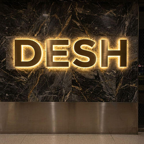 Custom Light Up Logo Signs 3D Backlit Logo Halo Illuminated Signs Shop Sign with Light Backlit Storefront Signs