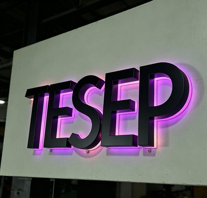 Sign Manufacturing Company Backlit Sign 3D Led Sign Custom Outdoor Logo Light Sign Halo illuminated Signage Custom led Sign