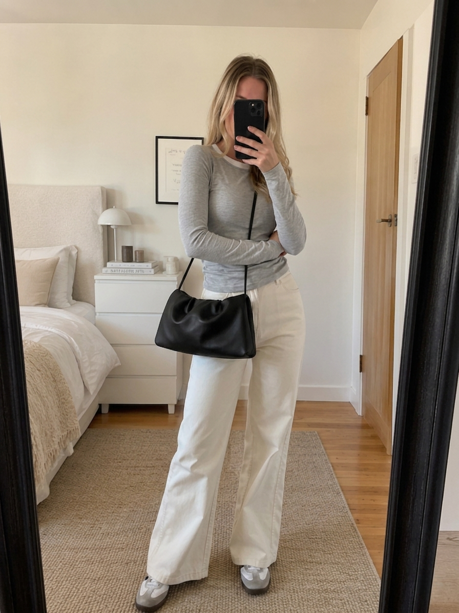 Lambskin Cloud Bag – Ruched Shoulder Crossbody