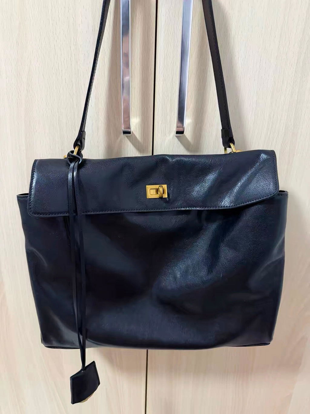 Louve Locket Patina Bag