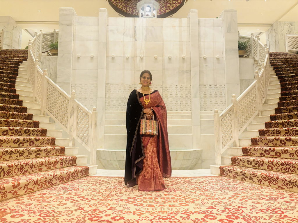 Banarasee Kubera Pattu Soft Silk Saree With Copper Zari Work-Wine
