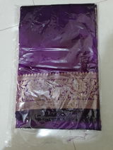 Semi silk plain saree review photo